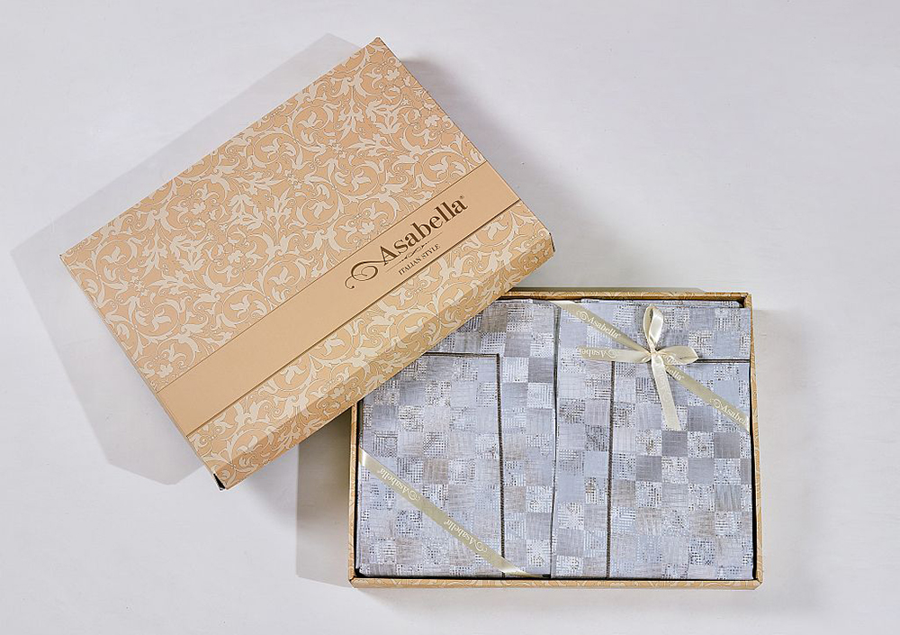 Постельное бельё Asabella 2327-7 семейное 2/160x220 люкс-сатин