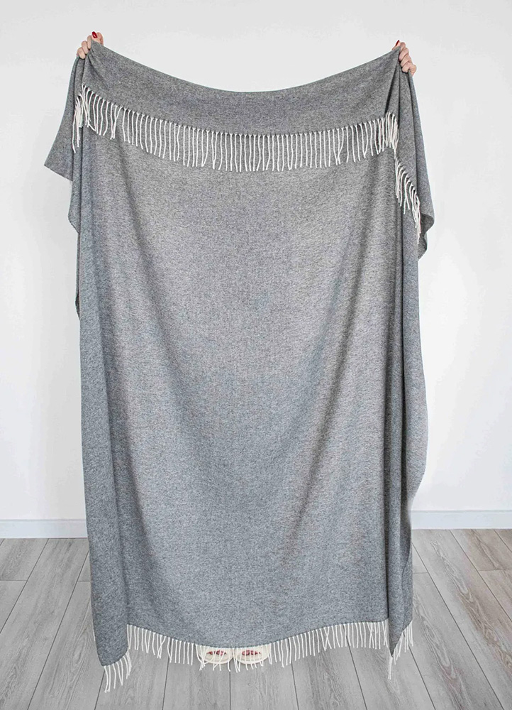 Плед шерстяной Luxberry Беринг 170х200 серый