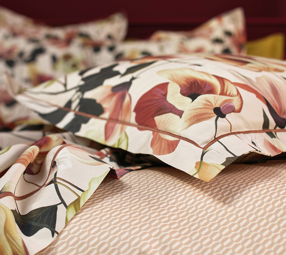 Постельное белье Blanc des Vosges Rhapsodie Aubepine евро 200х220 хлопок сатин