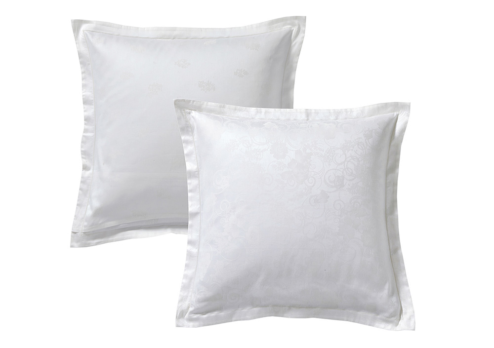 Наволочка Blanc des Vosges Hesperide Nacre 50х75 сатин жаккард