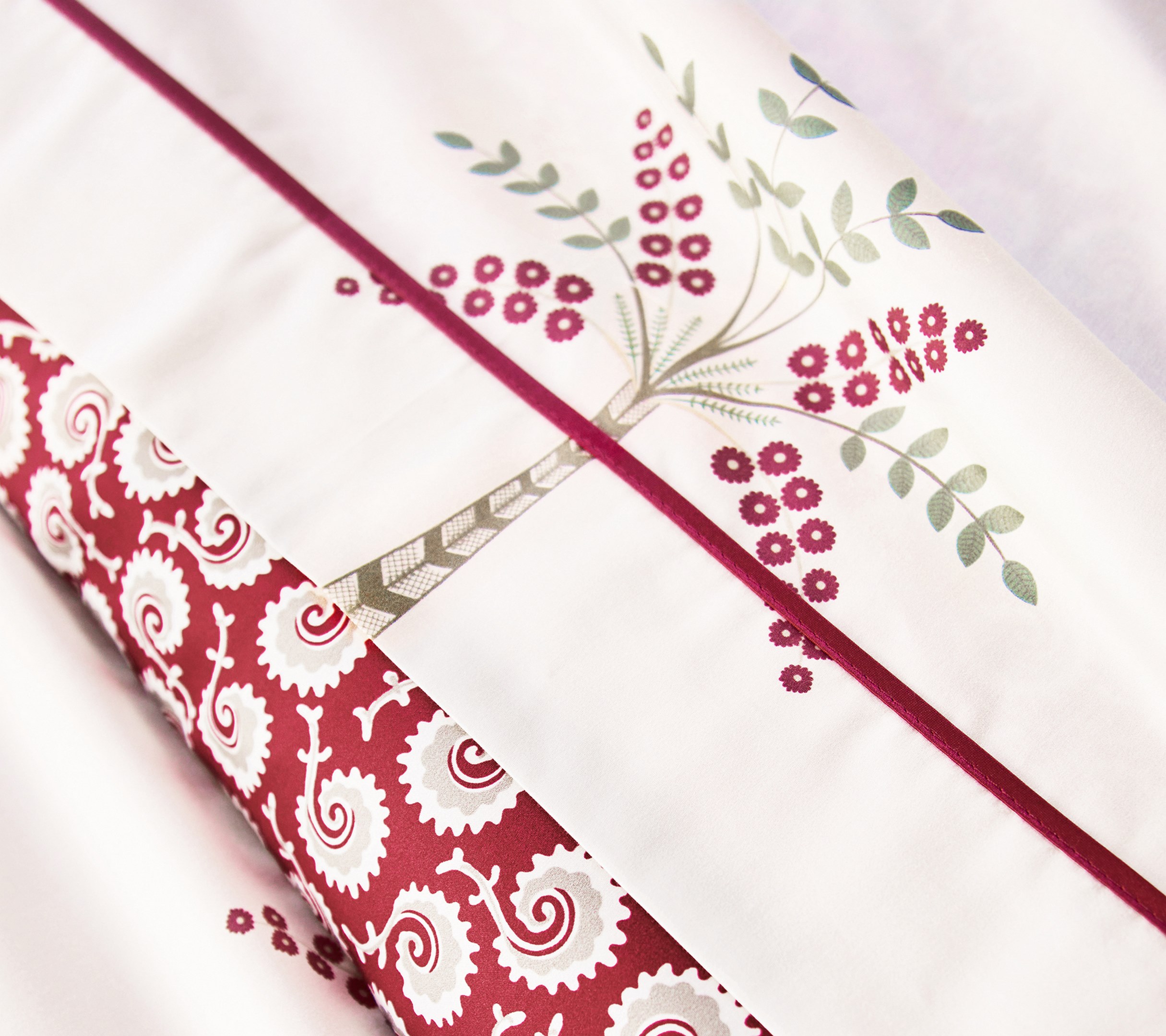 Постельное белье Blanc des Vosges Palm Gove Grenade евро 200х220 хлопок сатин