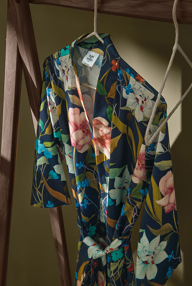 Постельное белье Blanc des Vosges Giardino Nuit евро 200х220 хлопок сатин