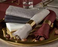 Скатерть Curt Bauer Riga Rubin 160х250 бордовая - фото 4