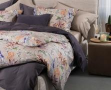 Постельное бельё DecoFlux Flora Costera Almond евро 200х220 мако-сатин - фото 2
