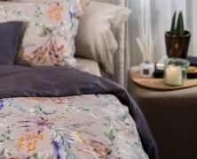 Постельное бельё DecoFlux Flora Costera Almond евро 200х220 мако-сатин - фото 3