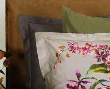 Постельное бельё DecoFlux Orchids Almond евро 200х220 мако-сатин - фото 6