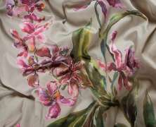 Постельное бельё DecoFlux Orchids Almond евро 200х220 мако-сатин - фото 3