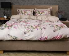 Постельное бельё DecoFlux Orchids Almond евро 200х220 мако-сатин - фото 1