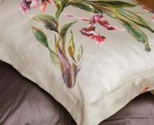Постельное бельё DecoFlux Orchids Almond евро 200х220 мако-сатин - фото 4