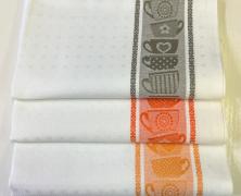 Комплект из 3х кухонных полотенец Emilio Gatti Tazze 60x70 жаккард - фото 1