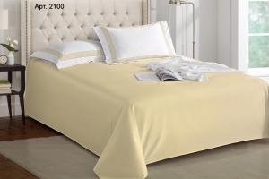 Простыня прямая Sharmes Basic 500TC 180х240 хлопок пима - основновное изображение