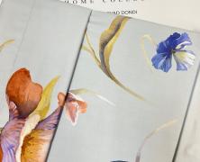 Постельное белье Blumarine Fleurette Blu евро+ 200х240 мако-сатин - фото 1