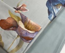 Постельное белье Blumarine Fleurette Blu евро+ 200х240 мако-сатин - фото 2