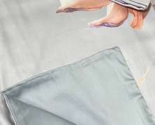 Постельное белье Blumarine Fleurette Blu евро+ 200х240 мако-сатин - фото 6