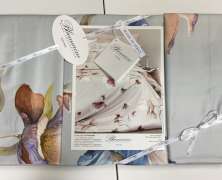Постельное белье Blumarine Fleurette Blu евро+ 200х240 мако-сатин - фото 7