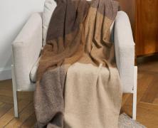 Плед шерстяной Luxberry Woolen Beige 150х200 бежево-коричневый