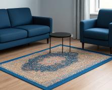 Коврик Fini.Cop Oriente Kirman Azzurro 58х100 противоскользящий