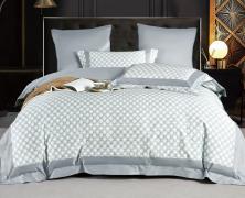 Постельное бельё с одеялом Asabella 2241-2OSP семейное 2/160х220 сатин жаккард