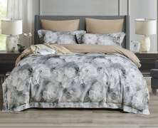 Постельное белье с одеялом Asabella 2306-OMP евро 200x220 фланель люкс - фото 5