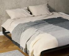 Плед шерстяной Luxberry Woolen Grey 150х200 серо-графитовый