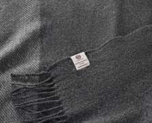 Плед шерстяной Luxberry Woolen Grey 150х200 серо-графитовый - фото 5