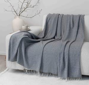 Плед шерстяной Luxberry Беринг 170х200 серый - основновное изображение