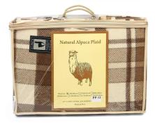 Плед альпака/меринос IncAlpaca PP-11 200x220 бело-шоколадный - фото 2