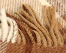 Плед альпака/меринос IncAlpaca PP-22 150x200 оттенки коричневого и бежевого - фото 4