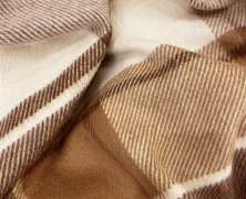 Плед альпака/меринос IncAlpaca PP-22 150x200 оттенки коричневого и бежевого - фото 7