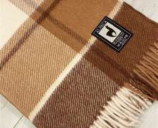 Плед альпака/меринос IncAlpaca PP-22 150x200 оттенки коричневого и бежевого - фото 8