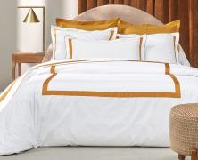 Постельное белье Blanc des Vosges Egerie Ambre евро 200х220 перкаль в интернет-магазине Posteleon