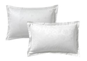 Наволочка Blanc des Vosges Hesperide Nacre 50х75 сатин жаккард - основновное изображение