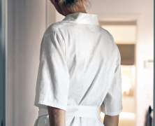 Постельное белье Blanc des Vosges Hesperide Nacre евро макси 220х240 сатин жаккард - фото 6