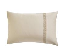 Наволочка Blanc des Vosges Heritage Chanvre 50х75 сатин с кружевом