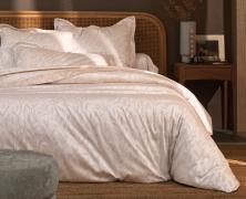 Постельное белье Blanc des Vosges Osier Poudre евро 200х220 сатин-жаккард