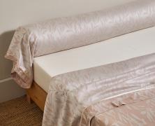 Постельное белье Blanc des Vosges Osier Poudre евро 200х220 сатин-жаккард - фото 2