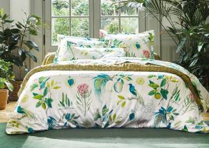 Постельное белье Blanc des Vosges Paradesia Ocre евро 200х220 хлопок сатин - основновное изображение