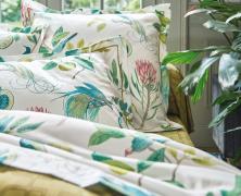 Постельное белье Blanc des Vosges Paradesia Ocre евро 200х220 хлопок сатин - фото 3