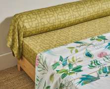 Постельное белье Blanc des Vosges Paradesia Ocre евро 200х220 хлопок сатин - фото 4