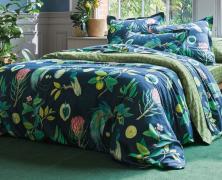 Постельное белье Blanc des Vosges Paradesia Emeraude евро 200х220 хлопок сатин