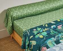 Постельное белье Blanc des Vosges Paradesia Emeraude евро 200х220 хлопок сатин - фото 4