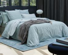 Постельное белье Blanc des Vosges Dandy Sauge евро 200х220 перкаль