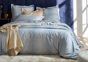 Постельное белье Blanc des Vosges Gravity Bleu Celeste евро 200х220 хлопок сатин - основновное изображение