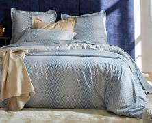 Постельное белье Blanc des Vosges Gravity Bleu Celeste евро 200х220 хлопок сатин