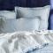 Постельное белье Blanc des Vosges Gravity Bleu Celeste евро 200х220 хлопок сатин - фото 3