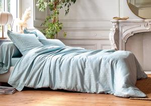 Постельное белье Blanc des Vosges Eole Glacier евро 200х220 сатин-жаккард - основновное изображение