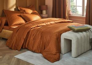 Постельное белье Blanc des Vosges Eole Cognac евро 200х220 сатин-жаккард - основновное изображение