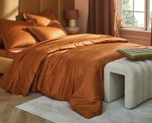 Постельное белье Blanc des Vosges Eole Cognac евро 200х220 сатин-жаккард