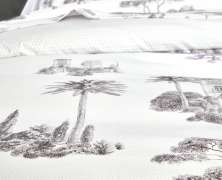 Постельное белье Blanc des Vosges Promenade Graphite евро 200х220 перкаль - фото 3