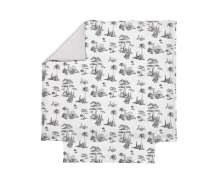 Постельное белье Blanc des Vosges Promenade Graphite евро 200х220 перкаль - фото 5